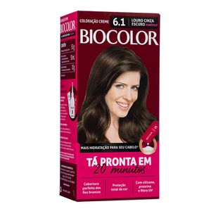 Tintura Biocolor Mini Kit 6.1 - Louro Cinza Escuro Moderno