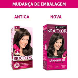 Tintura Biocolor Mini Kit 6.1 - Louro Cinza Escuro Moderno