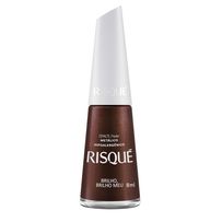 Esmalte Metálico Risqué Nude Brilho, Brilho Meu 8ml