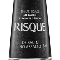 Esmalte Metálico Risqué Escuro De Salto No Asfalto 8ml