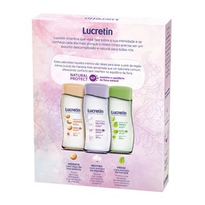 Kit Sabonete Líquido Íntimo Lucretin Neutro 2 Unidades de 200ml