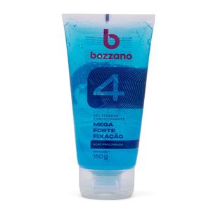 Gel fixador Bozzano Mega Forte Fixação Fator 4 Ação Prolongada 150g