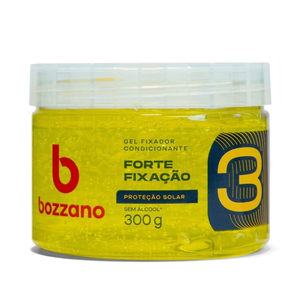Gel Fixador Bozzano Forte Fixação 3 Proteção Solar 300g