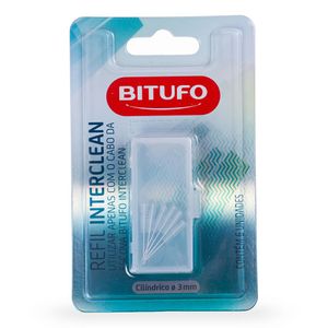 Refil Para Escova Dental Bitufo Interclean Cilíndrico 3mm 6 Unidades
