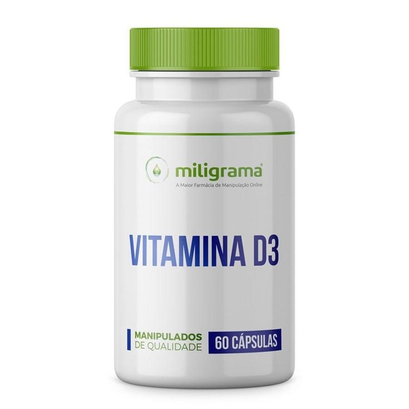 Vitamina D3 10000UI 60 Cápsulas