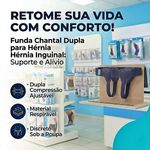Funda para Hérnia Inguinal Dupla Cinza Tam G - unidade