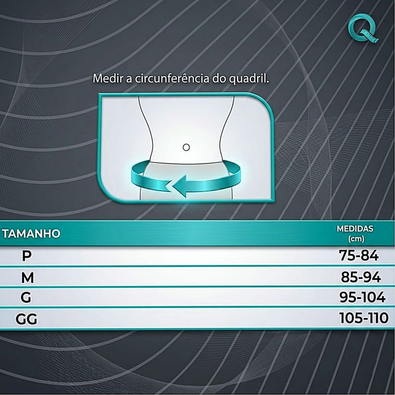 Funda para Hérnia Inguinal Dupla Cinza Tam P - unidade