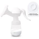 Bomba Tira Leite Manual 180Ml Dellamed Branco Livre de BPA