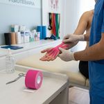 Bandagem Elástica Adesiva Kinesio Supermedy 5cmx5m Rosa