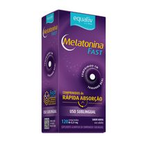 Suplemento Alimentar Equaliv Melatonina Fast 0,21mg 120 Comprimidos Sublingual