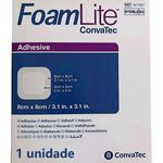 Curativo Foam Lite Convatec Adesivo 421557 8x8cm - unidade