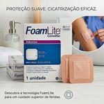 Curativo Foam Lite Convatec Adesivo 421557 8x8cm - unidade