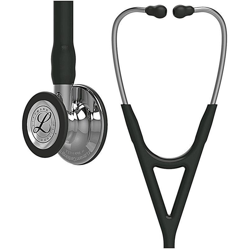 Estetoscópio Littmann Cardiology IV Preto e Prata 6177