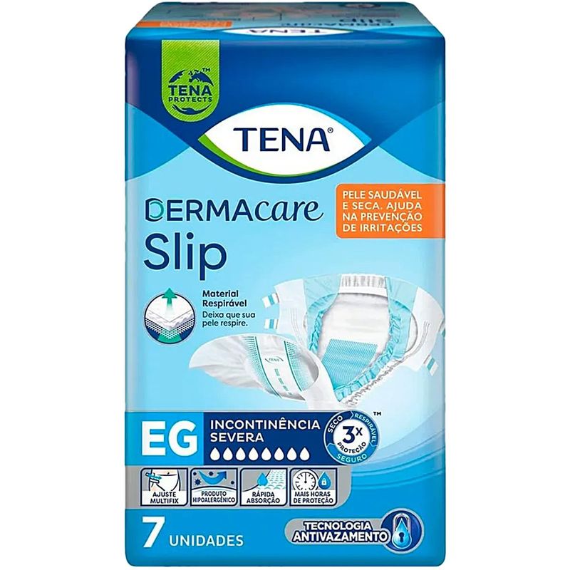 Fralda Adulto Tena Dermacare Slip Tam EG 07 unidades