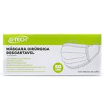 Máscara Cirúrgica Descartável Tripla Camada G-Tech - 50 Máscaras