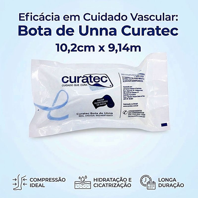 Curativo Bota de Unna Curatec 10,2cmx9,14m