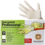 Luva Látex Descarpack Profissional com Pó Tam M 100 Luvas