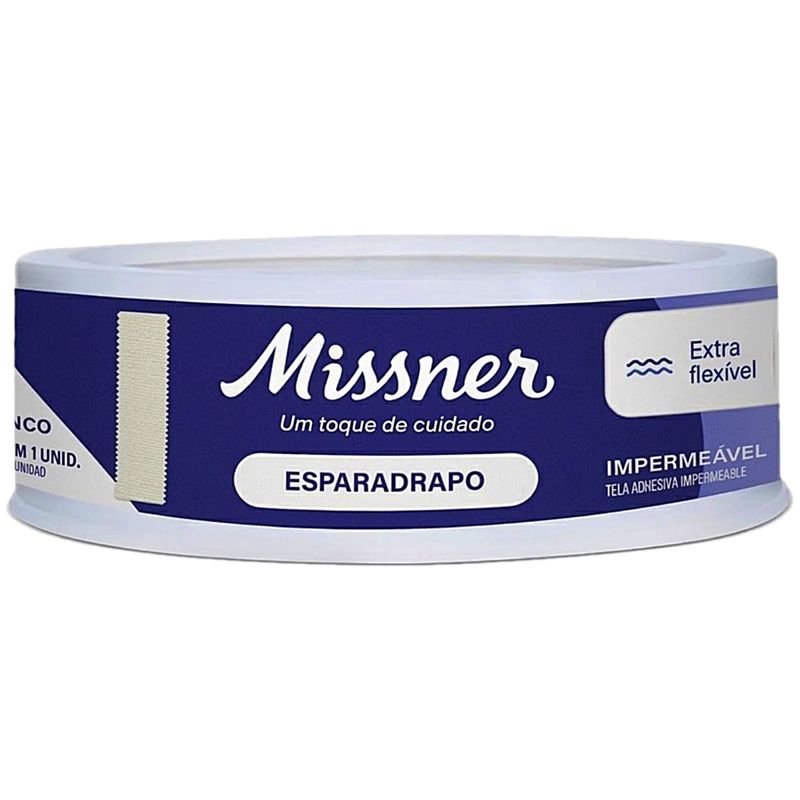 Esparadrapo Impermeável Missner Branco 1,2cmx4,5m