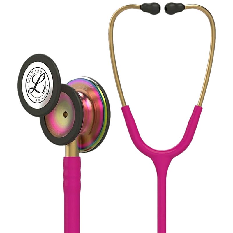 Estetoscópio Littmann Classic III Framboesa com Rainbow 5806