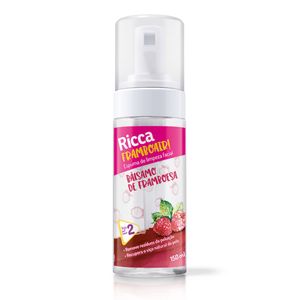 Espuma de Limpeza Facial Ricca Framboair Bálsamo de Framboesa 150ml
