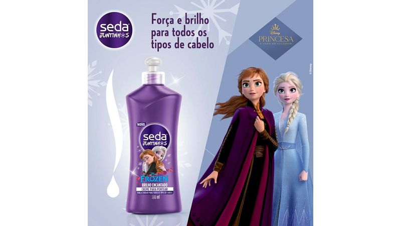 Creme Para Pentear Seda Juntinhos Todo Tipo De Cabelo Frozen 300ml - Soneda  Perfumaria