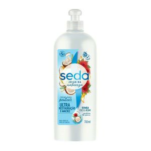 Creme Para Pentear Seda Joias Da Natureza Bomba Coco E Rícino 700ml