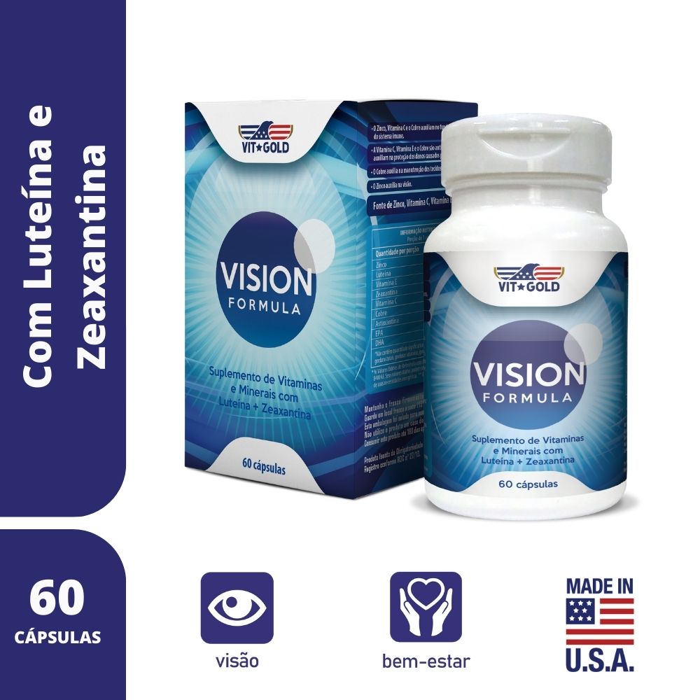 Vision Formula Luteína Zeaxantina Vitgold 60 cápsulas