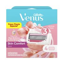 Carga Para Aparelho De Depilar Gillette Venus Skin Comfort Spa 4 Unidades