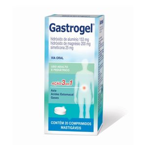 Gastrogel Medquímica 20 Comprimidos Mastigáveis