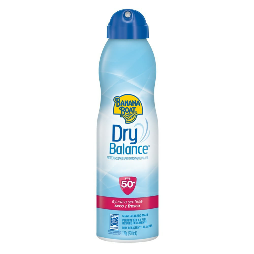 Protetor Solar Em Spray Banana Boat Dry Balance Fps50 Aerosol 170g