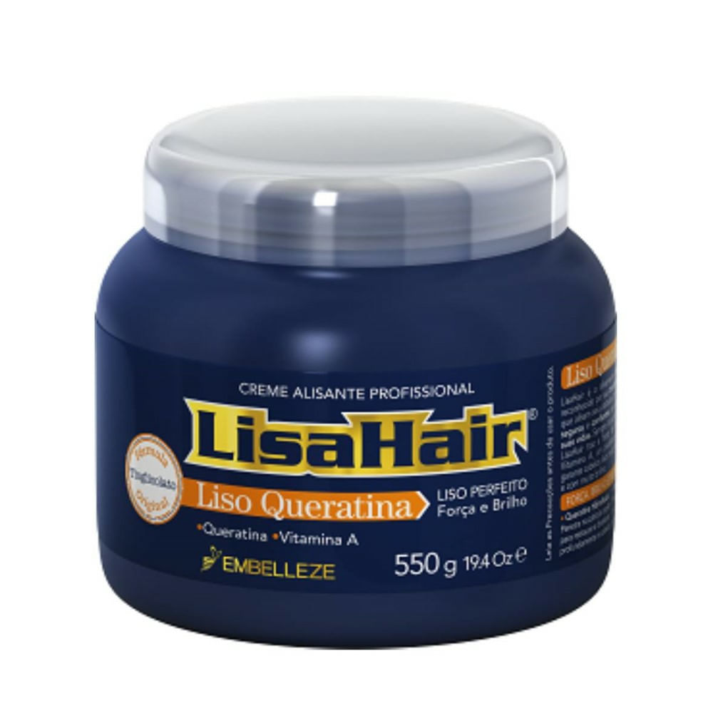 Creme Alisante Profissional Embelleze LisaHair 550g