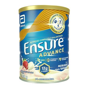 Suplemento Nutricional Ensure Advance Morango Com Banana 850g