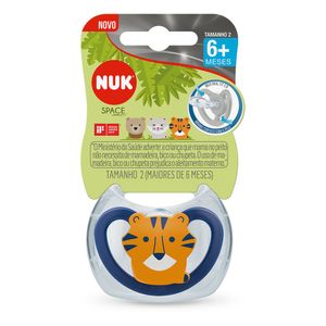 Chupeta Nuk Space Silicone Boy S2 6-18 Meses