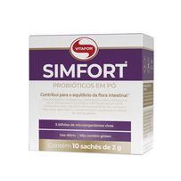 Probióticos Em Pó Simfort Vitafor 10 Sachês De 2g