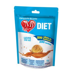 Bala My Toffe Diet Ao Leite Zero Açúcar Zero Lactose 52g