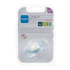 Chupeta Mam Original 0-6 Meses Azul 1 Unidade