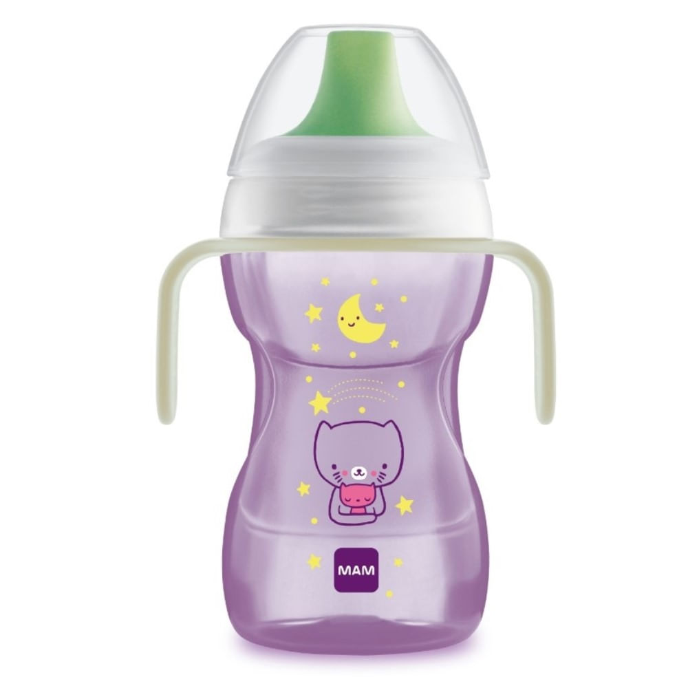 Copo De Treinamento Mam Fun To Drink Night Rosa 270ml