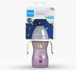 Copo De Treinamento Mam Fun To Drink Night Rosa 270ml