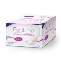 Suplemento Alimentar Em Pó Fertisop 60 Sachês Com 4g Cada