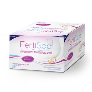 Suplemento Alimentar Em Pó Fertisop 60 Sachês Com 4g Cada