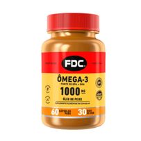 Suplemento Alimentar Ômega 3 1000mg Fdc 60 Cápsulas