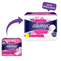 Protetor Diário Always Com Perfume 40 Unidades