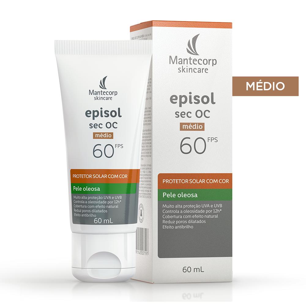 Protetor Solar Episol Sec Oc FPS 60 Médio 60mL