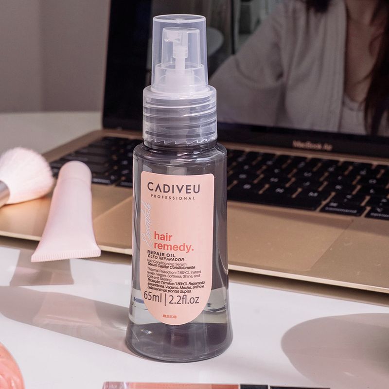 Kit Cadiveu Essentials Hair Remedy Shampoo Condicionador Oil (3 produtos)