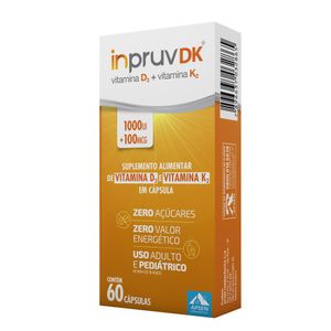 Suplemento Alimentar Inpruv Dk 1000UI + 100mcg 60 Cápsulas