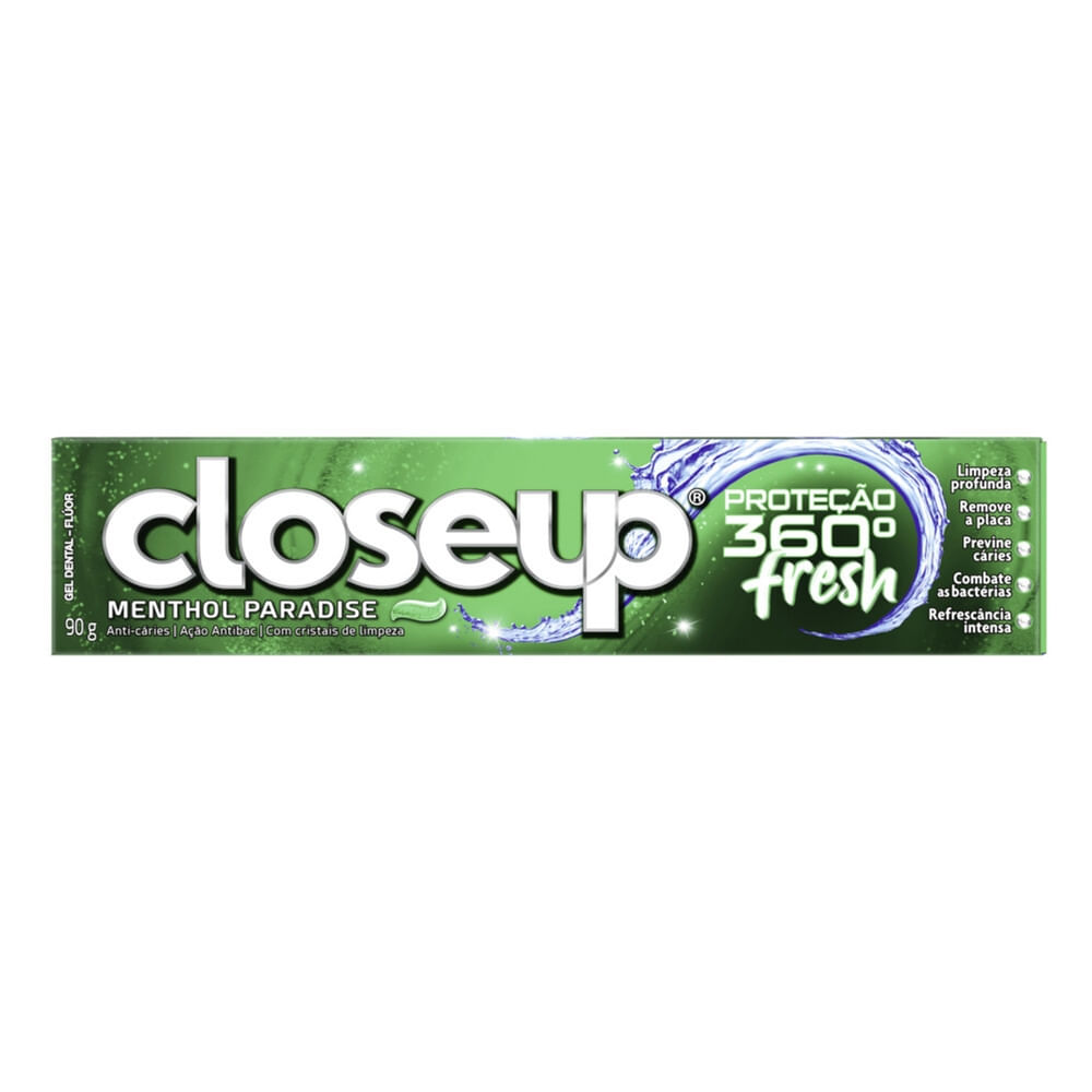 Creme Dental Closeup Ação Profunda Menthol Paradise 90g