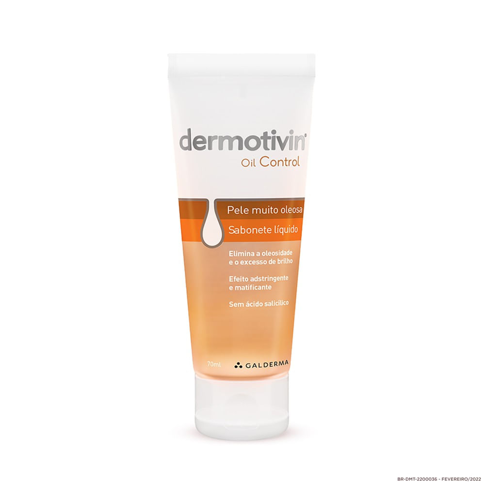 Sabonete Líquido Facial Dermotivin Oil Control Pele Oleosa 70ml