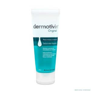 Sabonete Líquido Facial Dermotivin Original Pele Mista 70ml