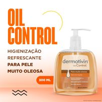 Sabonete Líquido Facial Dermotivin Oil Control Pele Oleosa 300ml