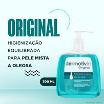Sabonete Líquido Facial Dermotivin Original Pele Mista 300ml